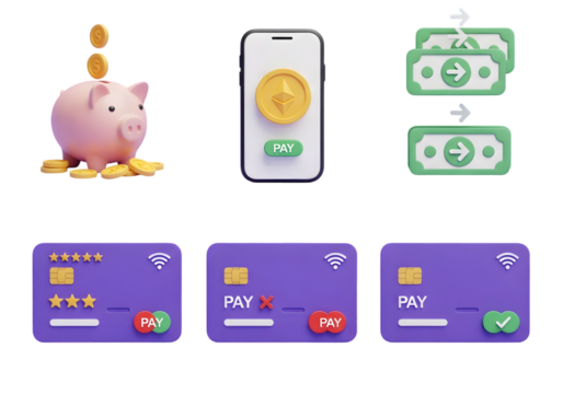 No smoking and no vaping symbols red circles crossed out icons isolated isolated on transparent background