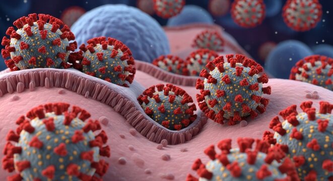 Visualizing the Microscopic World of Viral Particles and Cellular Structures During Infection