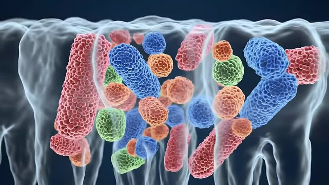 Dental Bacteria 3D.
