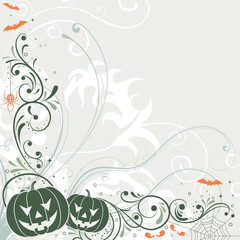 Floral Halloween background