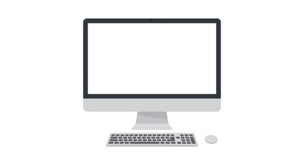 a sleek modern desktop computer setup with keyboard mouse