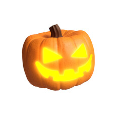 Jack O Lantern for halloween isolated on black background - 3D rendering
