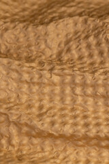 soft corrugated paper for storing objects close up, paper details with a raised surface and a large number of irregularities