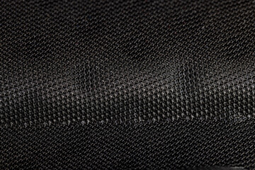 dense black fabric for the production and tailoring of clothes and bags, black fabric made of black...