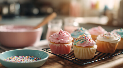  Baking cupcakes in an American home kitchen (3)