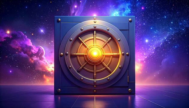 Cosmic vault, futuristic safe