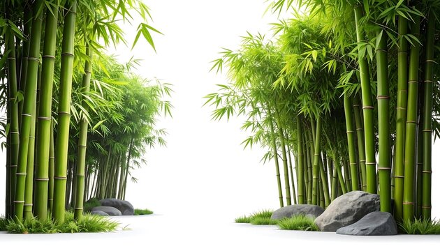 Lush bamboo grove path - Powered by Adobe