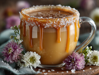 salted caramel hot chocolate