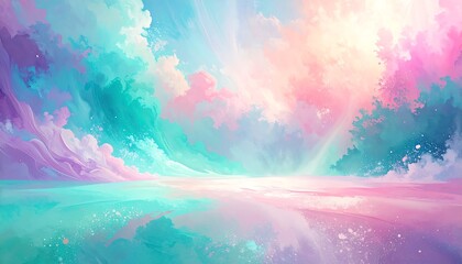 Pastel sky and cloudscape