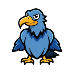 vulture mascot cartoon illustration