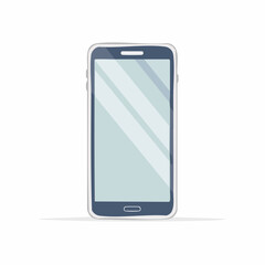 Minimalistisches Vektor-Icon eines modernen Smartphones mit großem Display