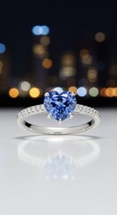 Elegant Tanzanite stone jewelry sparkling with deep blue and violet hues, symbolizing luxury and sophistication.
Perfect for fashion, accessories, and gemstone-focused photography.