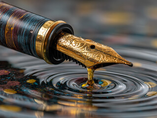 antique fountain pen