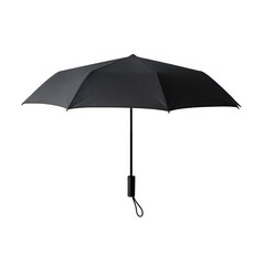 Black Umbrella Isolated on White Background