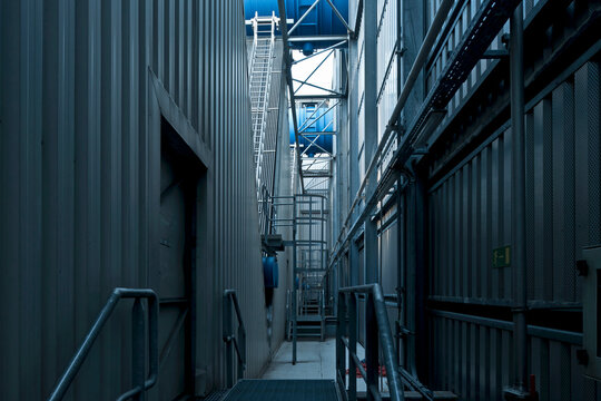 alley in factory