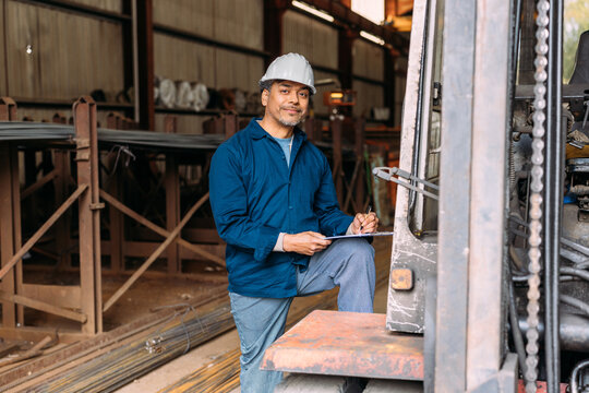 Handsome workman