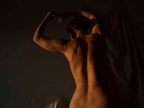 A female body in the sunset 