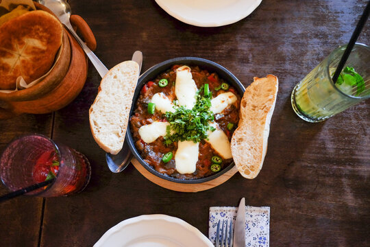 Traditional Georgian Breakfast Spread