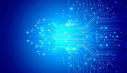 Abstract circuit board graphic