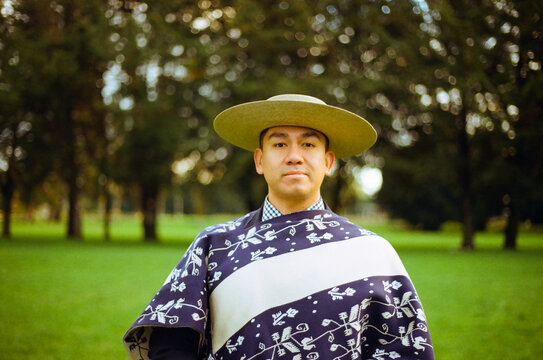 Traditional Chilean Huaso Portrait Outdoors