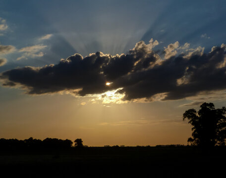 Beautiful sunsets in rural towns