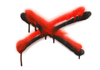 Graffiti, spray stain symbol isolated on white	