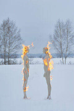 Naklejki Winter Love