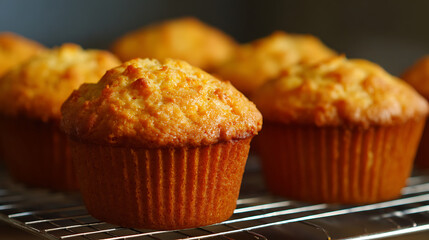  Baking an American recipe for cornbread muffins (2)