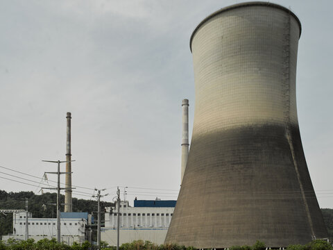 Abandoned Thermal Power Plant in Jiangxi Mountains
