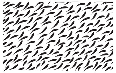 Abstract leaf pattern in black and white