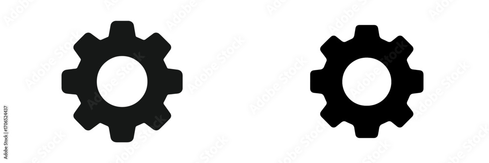 Poster settings icons representing configuration options or preferences in technology applications across d