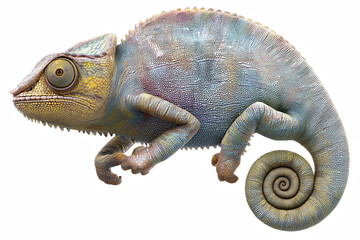 Veiled Chameleon Profile &mdash; Isolated PNG