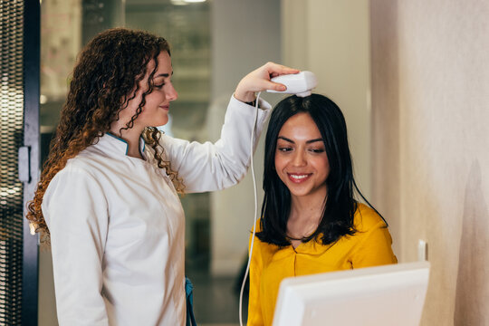 Hair health consultation with a dermatologist