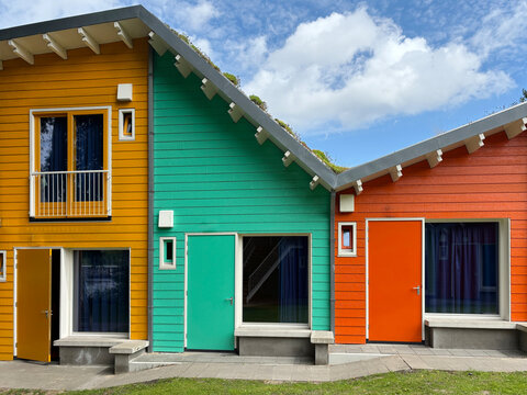 colourful tiny houses