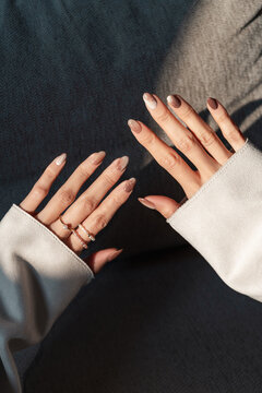 Mocha Mousse Coffee Manicure