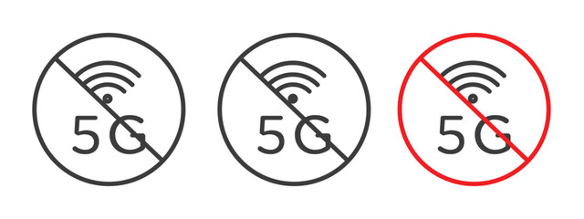 NoG signal sign style illustration. EPS 10 file
