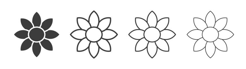 Flowers icon style illustration. EPS 10 file