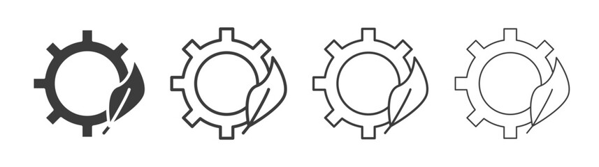 Ecology icon style illustration. EPS 10 file