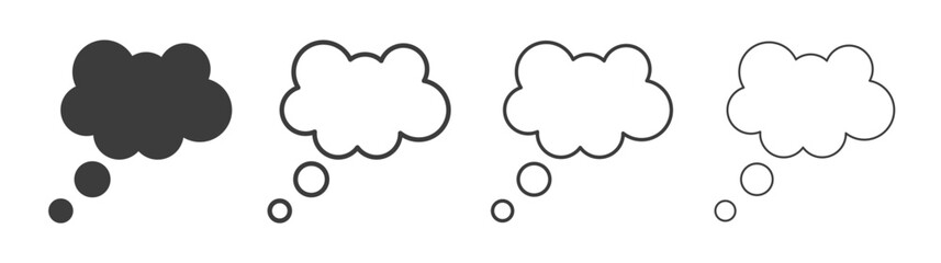 Dream cloud icon style illustration. EPS 10 file