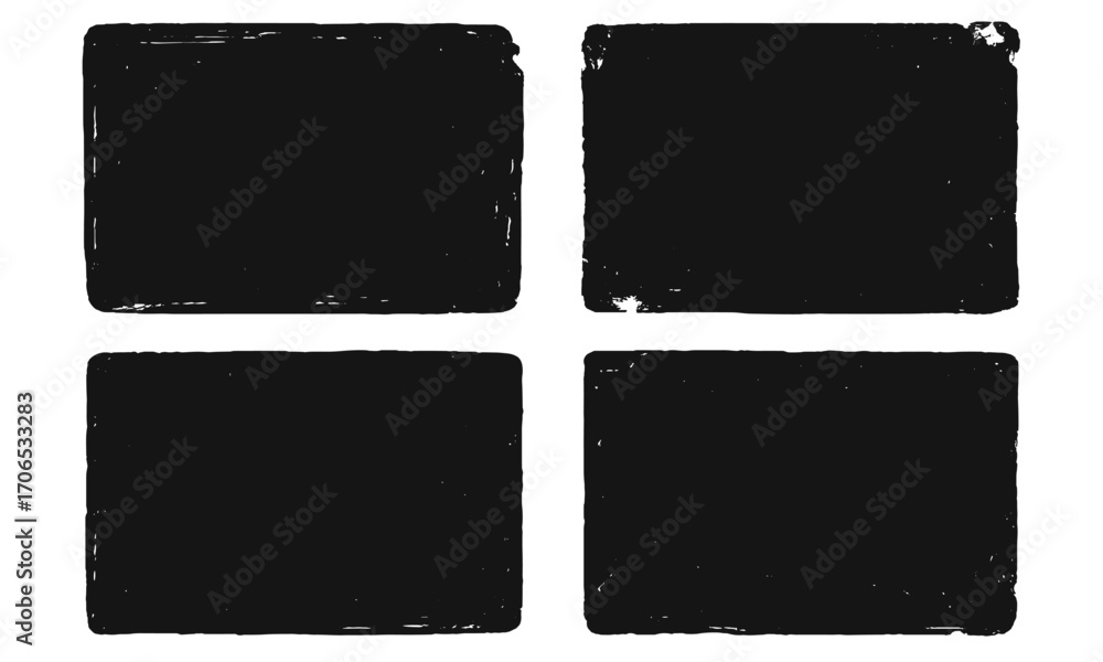 Aufkleber creative black rectangle shapes arranged in a grid format for artistic design and layout purposes