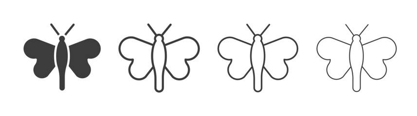 Butterfly icon style illustration. EPS 10 file