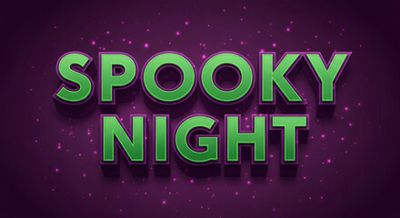 Fototapeta premium Green 3D text 