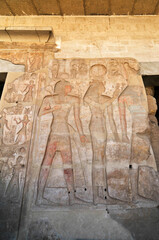 Interior of The Temple of Seti I  known as the Great Temple of Abydos , Egypt