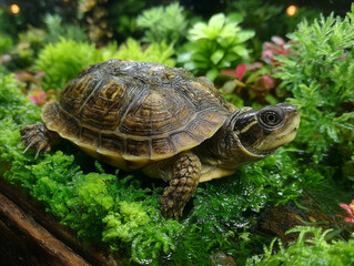 Fototapeta premium turtle on the grass