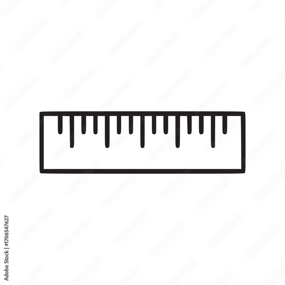 Poster illustration of a ruler the ruler is a common measuring tool used to determine the length of an obje