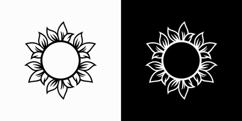 Vector circular frame with decorative. Set of decorative frames Elegant vector element for design in Eastern style, place for text