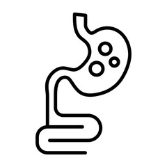 Intestinesvector line icon design