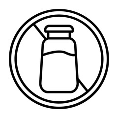 Lactose Freevector line icon design