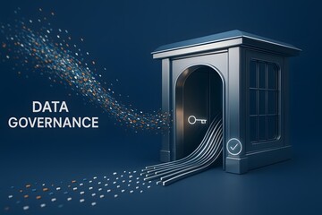 Abstract visualization of a streamlined process or workflow