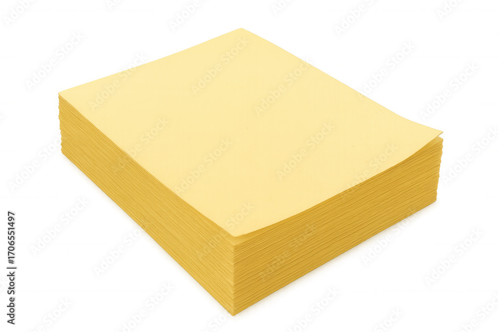 Aufkleber yellow sticky notes stacked neatly, creating organized workspace background with transparent overlay